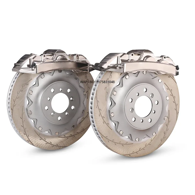 Customized Electroplating Color Forging Aluminum Alloy Brake Caliper 6 Piston 380mm 390mm Brake Disc for W211 W222