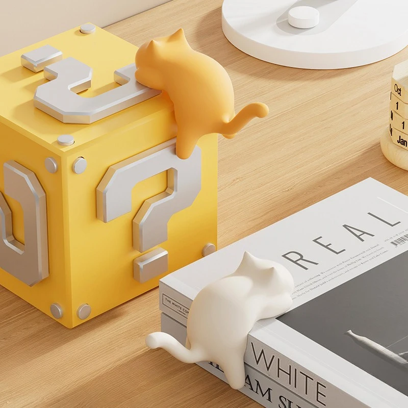 

Cat Bookbag Hook No Trace Drill-Free Multifunctional Desk Side Hanger for Kids School Table Organizer