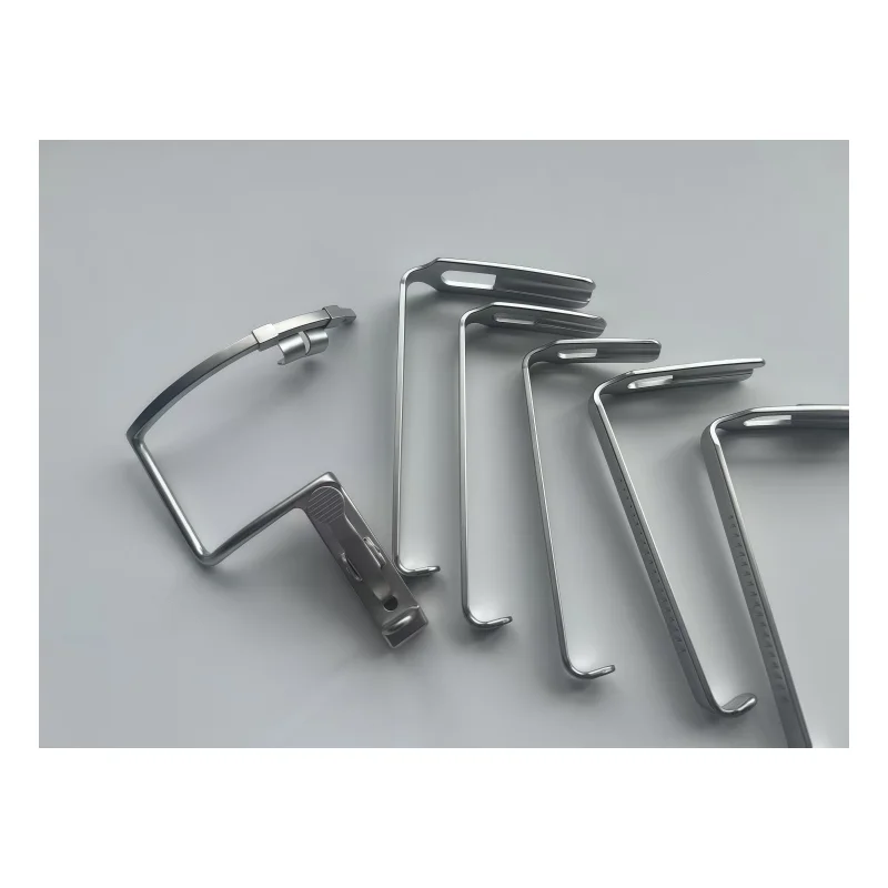 Manual steel dental surgical retractor for oral and cheek openings, Class I instruments for ENT surgery
