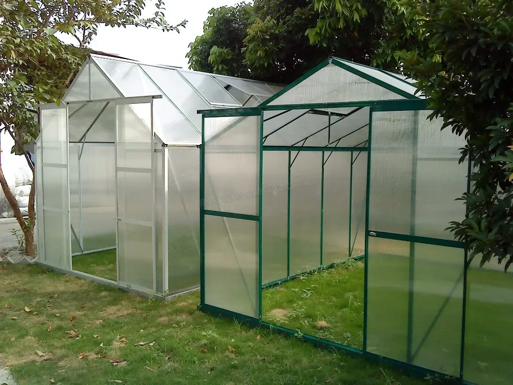 # Gran oferta, cubierta de tela para sombrilla, Mini jardín de casa verde, casa verde a la venta, barato, Material de policarbonato, techo de casa verde