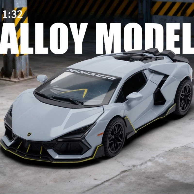 Simulation 1/32 Lambor Aventador modifié modèle de voiture moulé sous pression tirer son et lumière jouet véhicule enfants garçon cadeau décor à la maison
