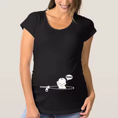 Maternity T Shirts for Women Cute Funny Graphic Pregnancy Gifts Summer Casual Mama Pregnancy Blouses Clothes