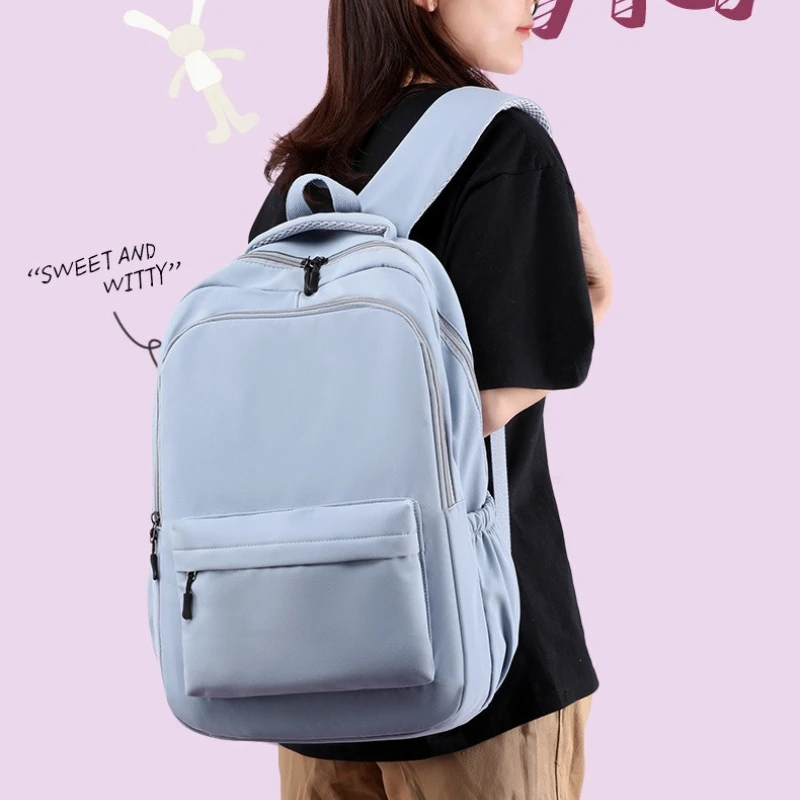 Multi-compartment Backpack Breathable Padded Shoulder Straps Large Capacity Travel School Daily Laptop Backpack for Women