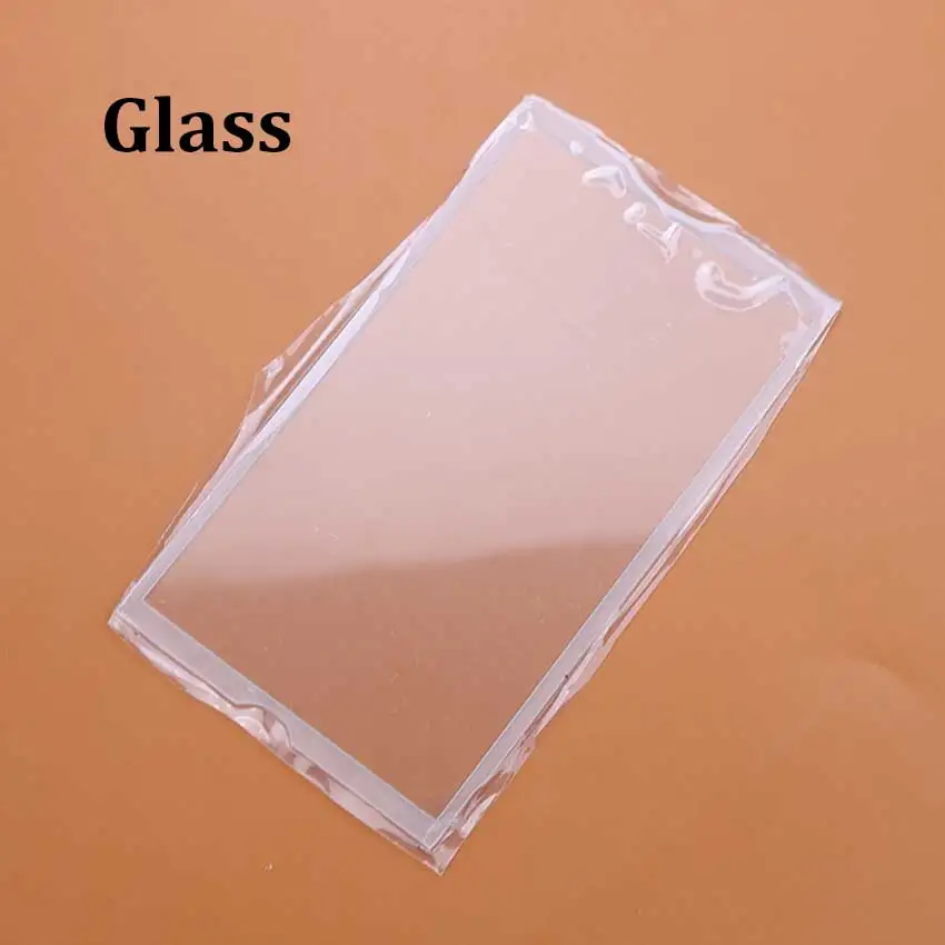 Plastic Glass Mirror Display Screen Lens Cover For PSP 2000 3000 PSP2000 Game Console Transparent Panel Frame Glue Alcohol Pack