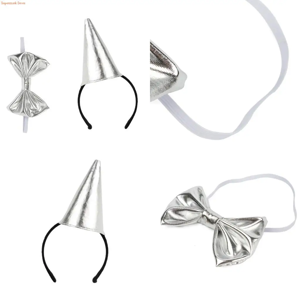 Q5we Tin Man Hat Headwear Bowtie Roleplay -accessoires voor Costume Parties Stage Show