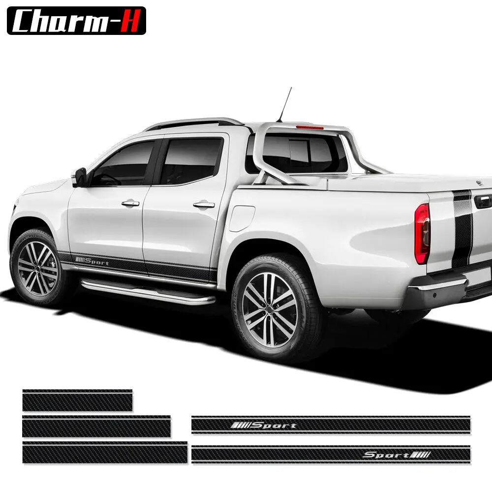 

Car Side SPORT Stripes Decal Hood Roof Trunk Stickers for Mercedes Benz X Class W470