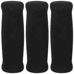 4/3pcs Walking Stick Handle Wrap Wheel Grip Hiking Pole Walker Foam Sponge Cover(Black) Non-Slip Crutch Grips Accessories