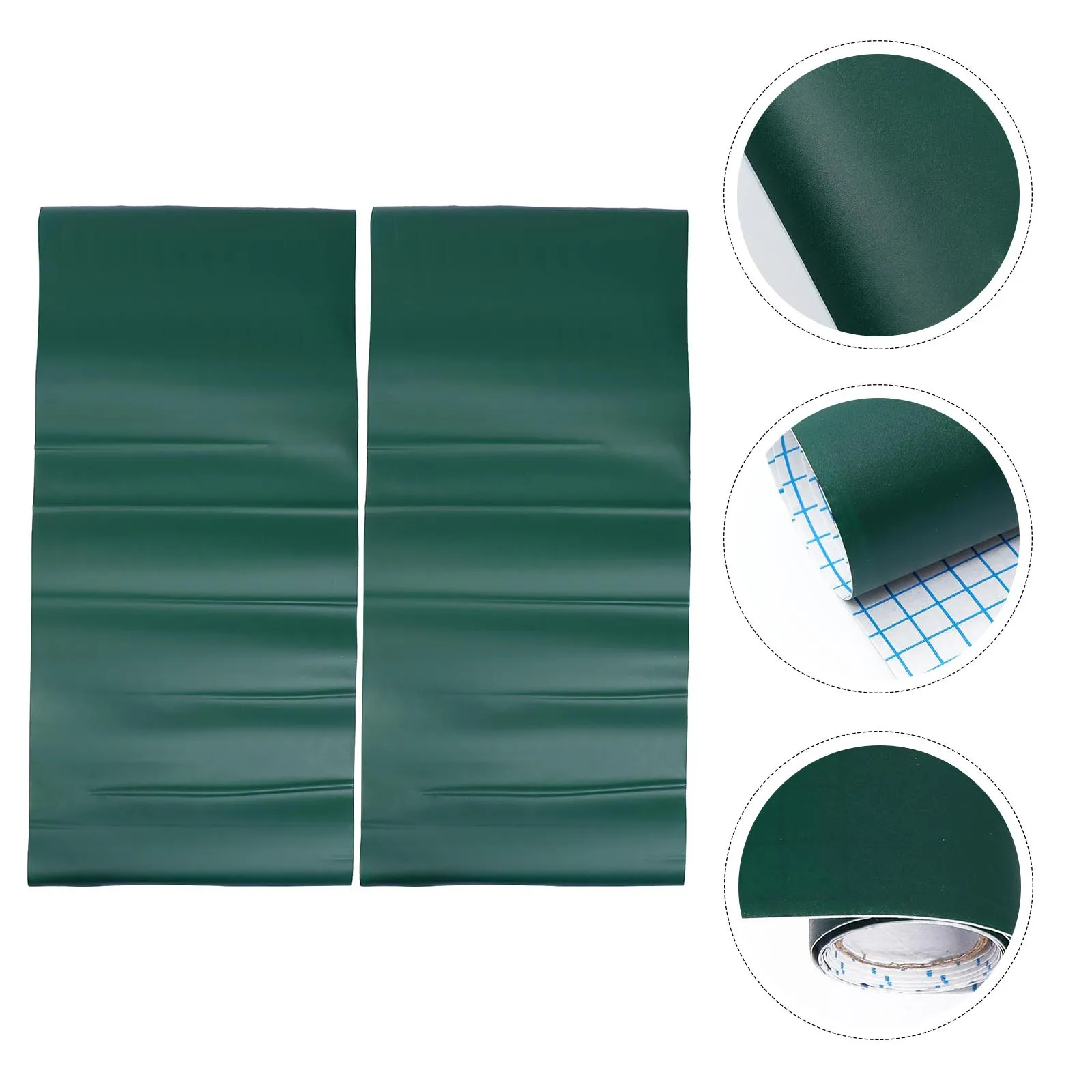

2 Pcs Wallpaper Removable Black Board Pvc Chalkboard Sticker for Educational