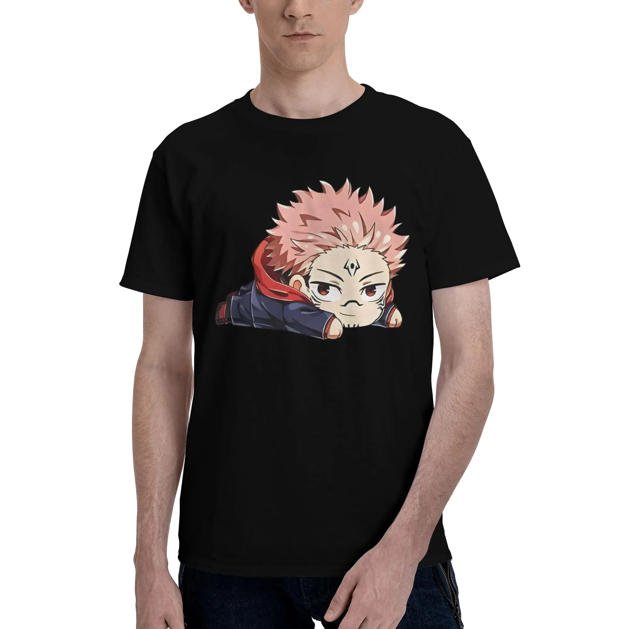 Mini Monster 6099012282 Graphic 100% Cotton T-Shirt Bandai Jujutsu Kaisen Tops Tees For Men