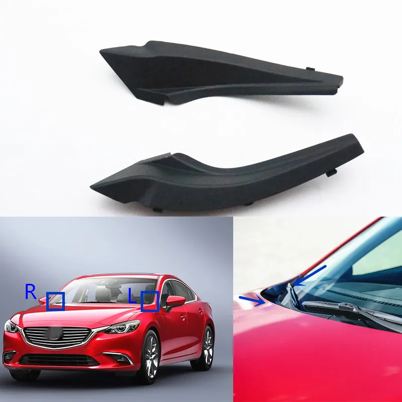 

Front Windshield Fender Grille Drain Panel Moulding Cover For Mazda 6 ATENZA 2013 2014 2015 2016 2017 2018 2019