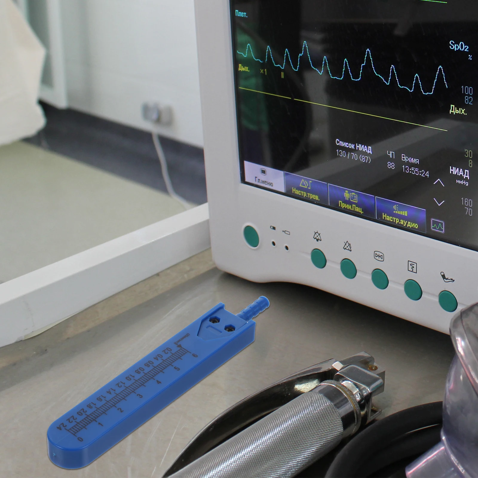 Calipers Electrocardiogram Divider Nursing Tool Metal Design Long Lifespan Storage Case Scale Reference Doctors Nurses