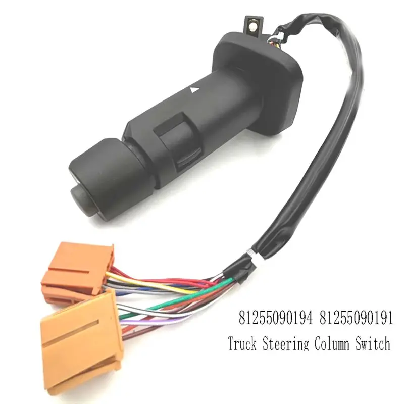 Simple steering column switch 81255090194 for man trucks, neoplan tga, tgl, tgm, tgs, tgx buses 81255090191