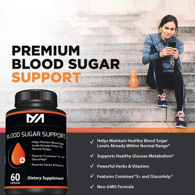 High quality blood glucose support supplements - including bitter gourd extract,vanadium,chromium,cinnamon,and alpha lipoic acid