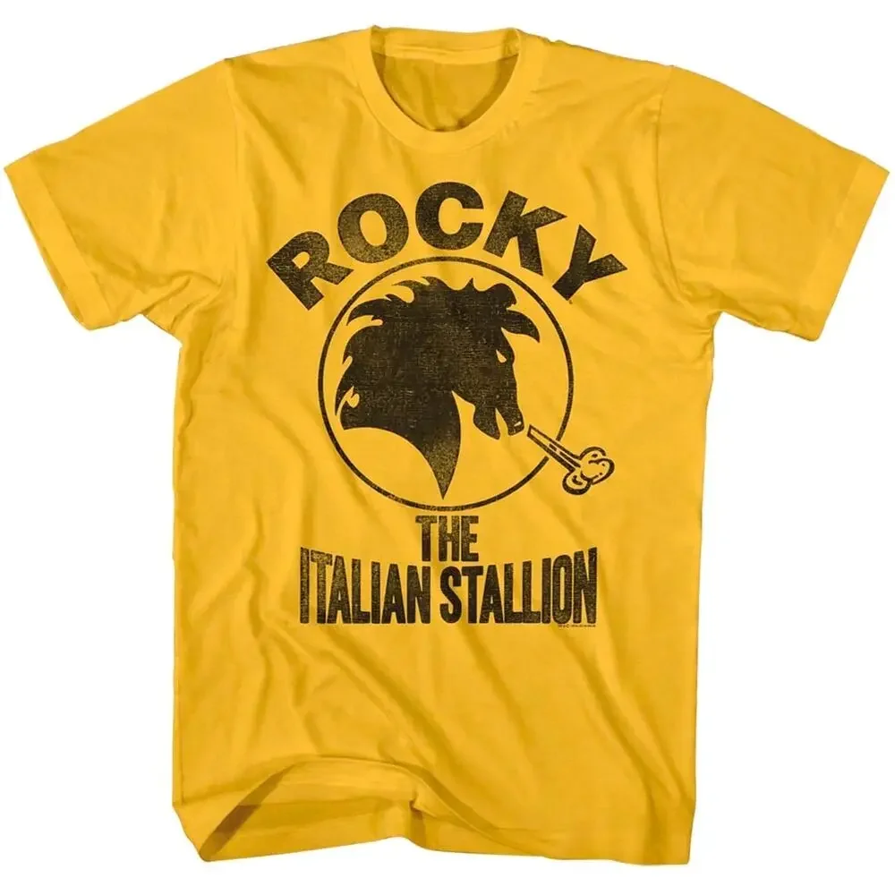 Balboa Italian Stallion Horse Men's T-shirt Boxing Movie World HeavyweightHigh quality printing