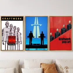 Modern Kraftwerk Poster Wall Art Poster Canvas Painting for Room Office School Decoration Stuff Home Decor