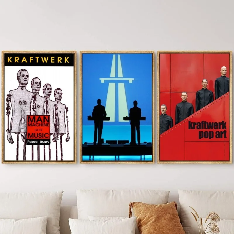 Modern Kraftwerk Poster Wall Art Poster Canvas Painting for Room Office School Decoration Stuff Home Decor