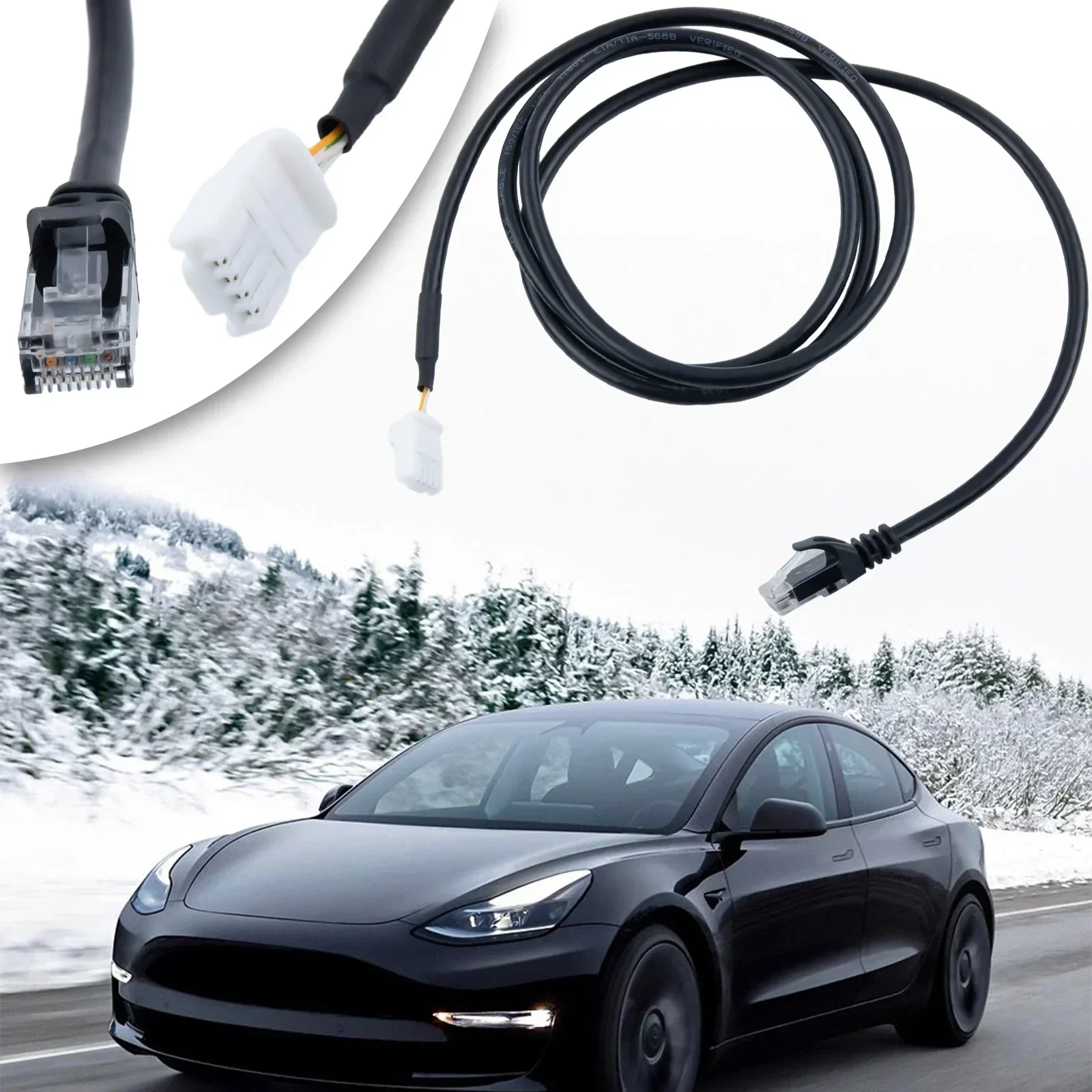 Diagnostic Cable For Tesla For Model 3/Y Toolbox 1137658-00-A Plastic OEM Quality Easy Installation Car Repair Tool