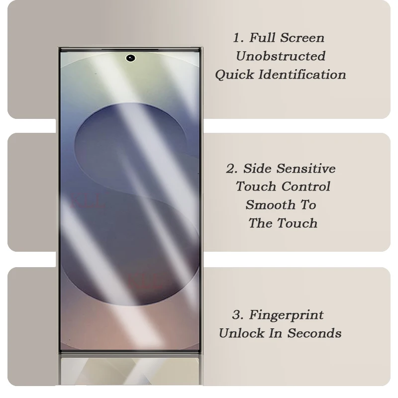 2-4 قطعة غطاء كامل سيليكون هيدروجيل فيلم لسامسونج S25 حافة S24 الترا S23 FE S22 زائد واقي للشاشة فيلم وليس الزجاج