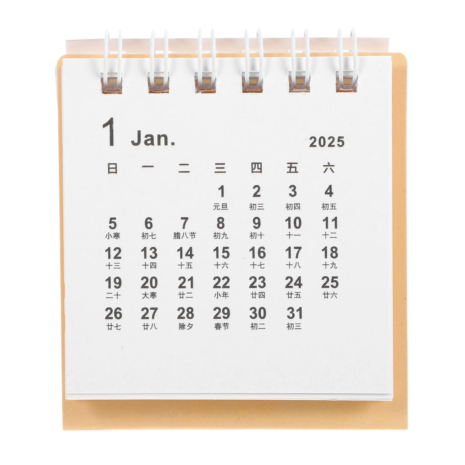 

2025 Desktop Mini Desk Calendar Compact Office Planner Tabletop Flip Calendar for Notes Appointments Daily Task Tracking