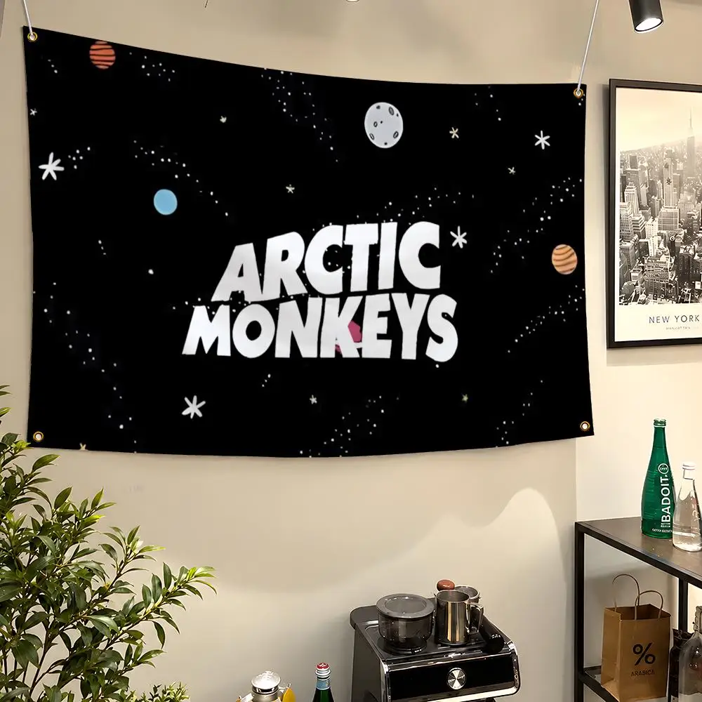 Flags Wall Hanging Flag Monkeys AM Banners Arctic For Birthday Turner Band Parties Indie Alex Outdoor Bedroom Dorm Room Decor
