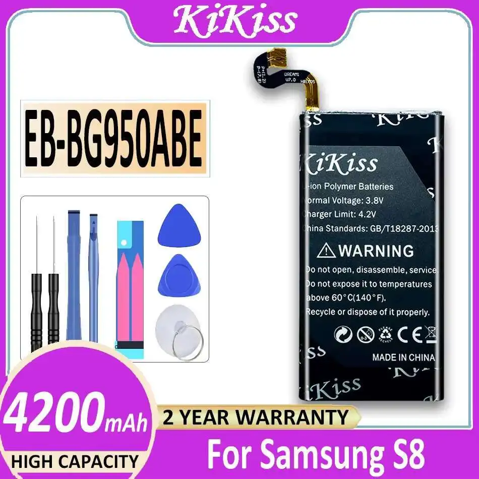 

Аккумулятор мобильного телефона емкостью 4200 мАч для Samsung Galaxy S8 G950 EB-BG950ABE Замена премиум-класса