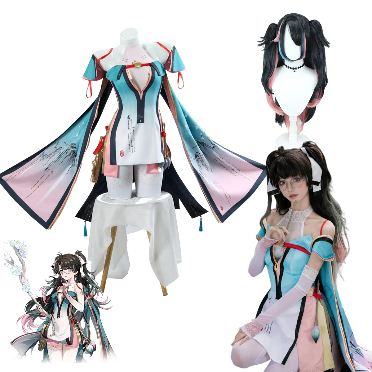 Wuthering Waves Zhezhi Cosplay Kostüm Erwachsene Karneval Uniform Halloween Anime Party Kostüme Maskerade Frauen Spiel
