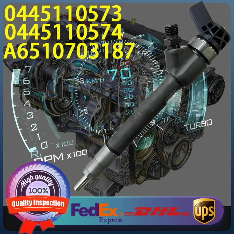 

0445110573 0445110574 A6510703187 Common Rail Injector For Mercedes-Benz V200 V220 V250 Vito 2.2D OM651 Engine