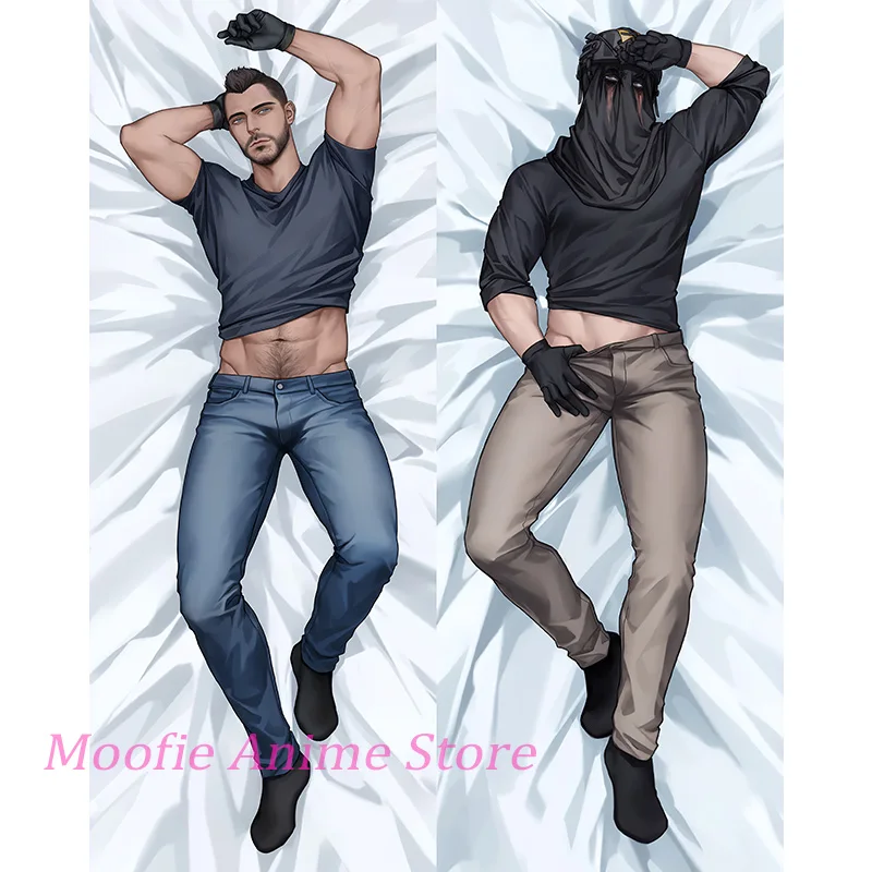 Anime Body Pillowcase COD Ghost Soap Kongi Dakimakura Life-Size Double-Sided Print 2WAY Pillow Cover