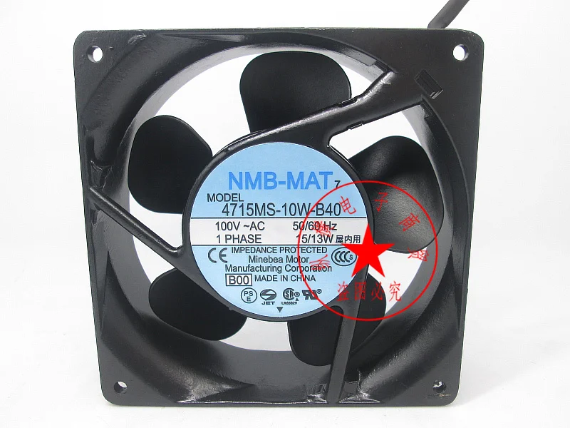 

NMB 4715MS-10W-B40 B00 AC 100V 15/13W 120x120x38mm Server Cooling Fan