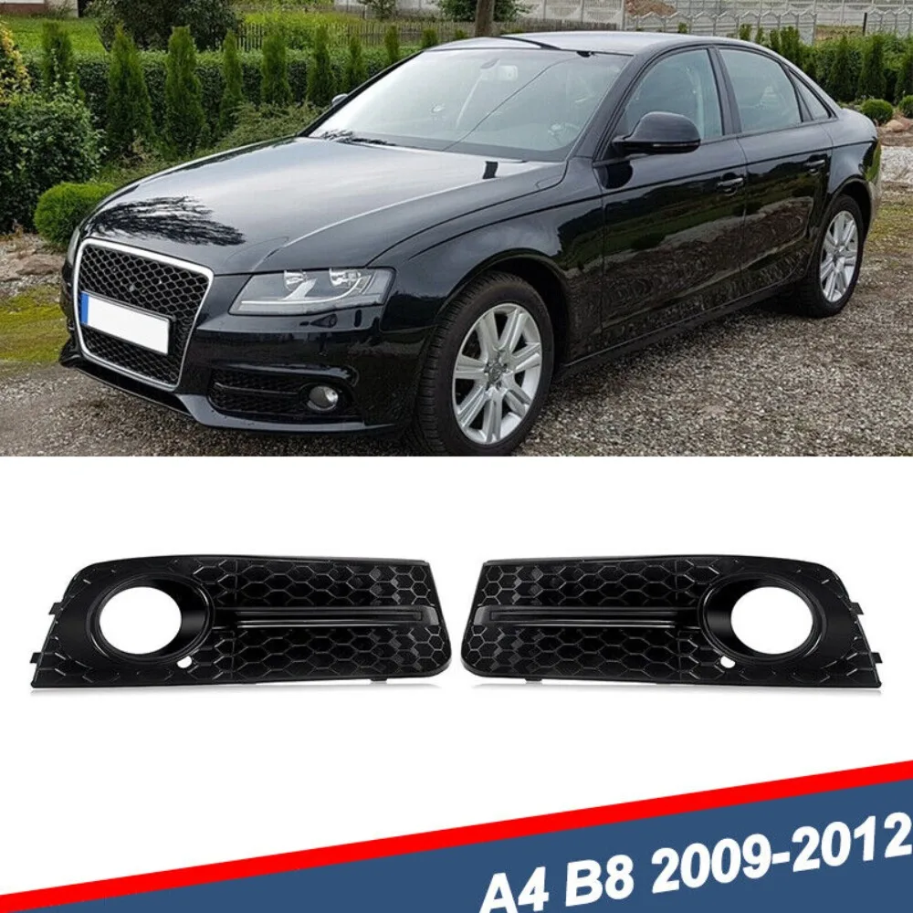 

RS4 Style Honeycomb Mesh Fog Light Grill Grille Cover For Audi A4 B8 2009-2012 United States