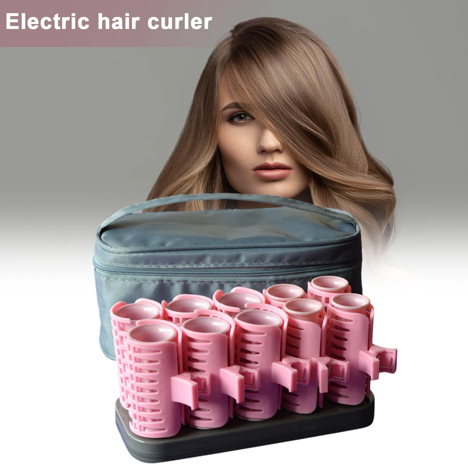 10PCS Portable Women Electric Hair Roller Reduces Heat Damage to Your Hair Roller for Young Girl Women Gift