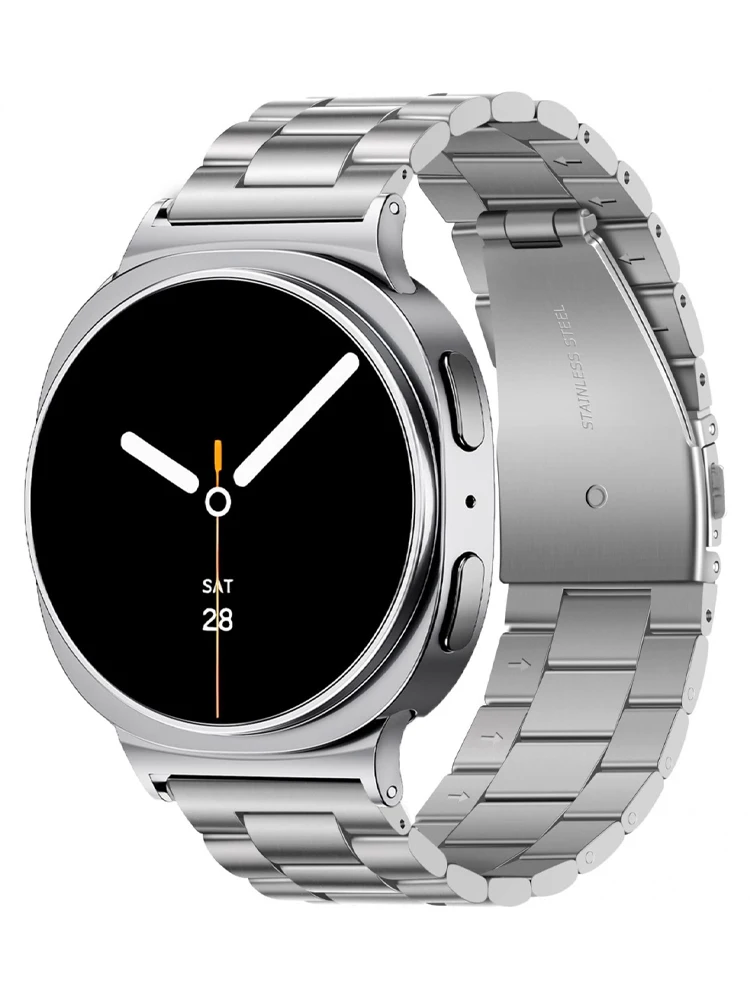Titanium Metal Strap For Samsung Galaxy Watch 8 Classic 46mm 44mm 40mm Link Bracelet No Gaps Galaxy Watch 8 Band Accessories