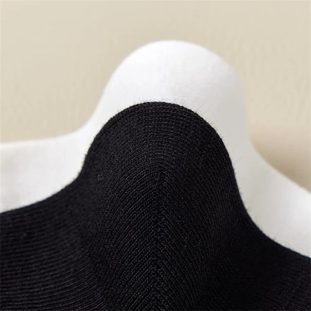 10/20 Pairs High Quality Black White Men\'s Cotton Socks Sweat-absorbing Mid Tube Sports Socks Breathable Women Male Middle Socks