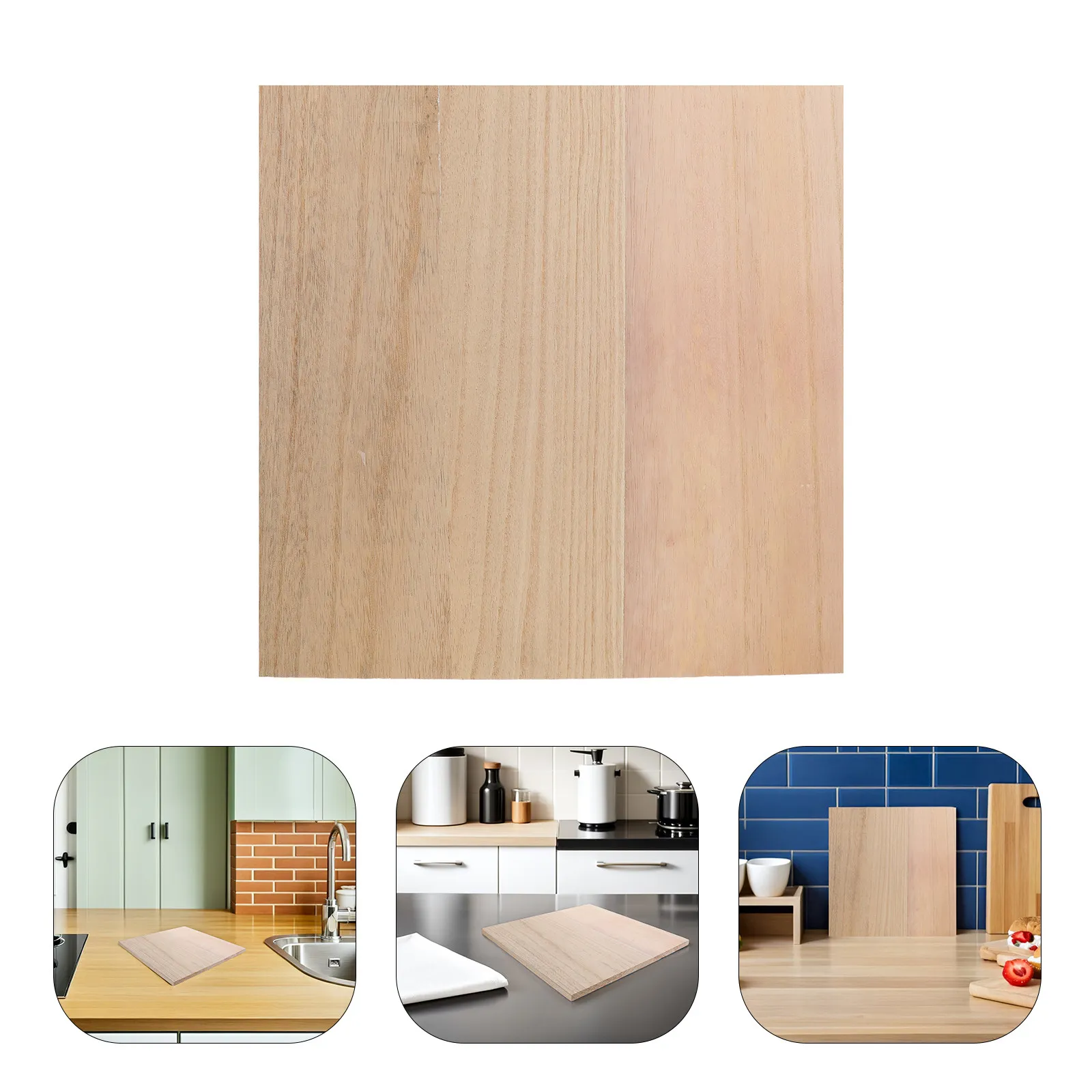Double-Sided Unfinished Solid Wood Boards Thick Planks for Shelf Partitions DIY Crafts Home Furniture Art Projects Room Dividers