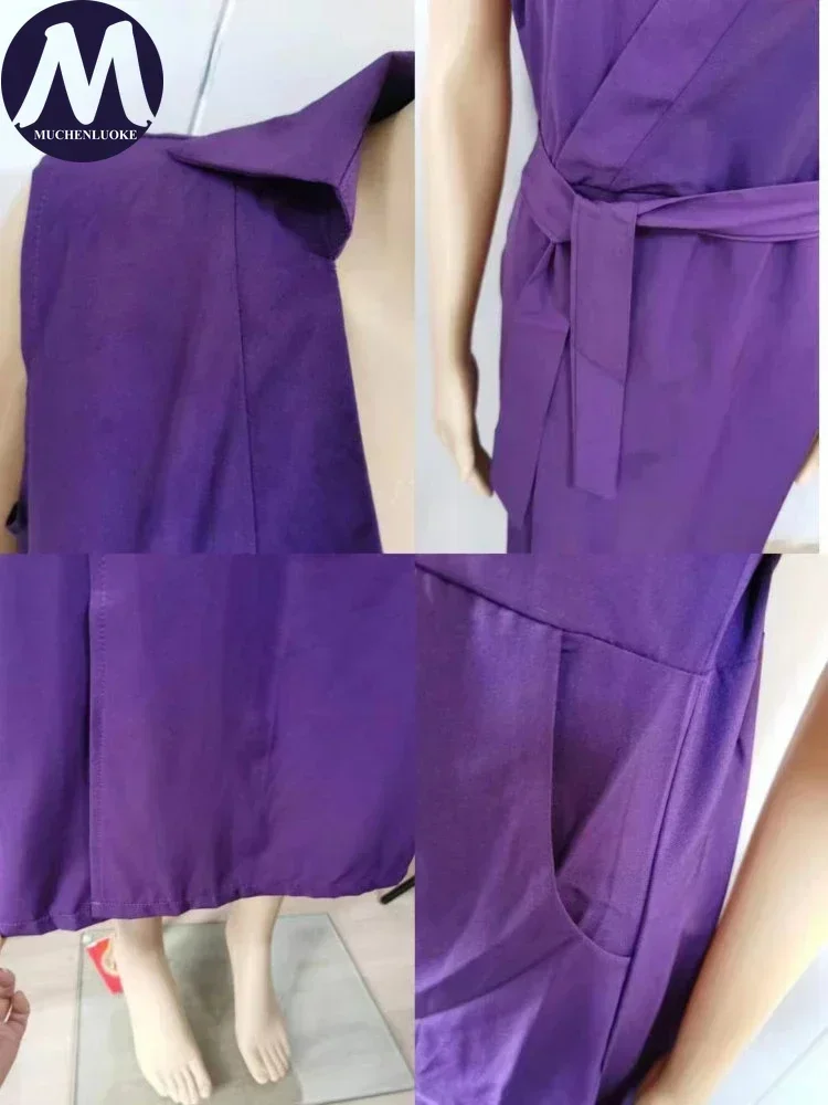 فستان نسائي أنيق وجميل بدون أكمام على شكل حرف v مثير ملفوف للأرداف فساتين سهرة للحفلات موضة صيف جديد 2025