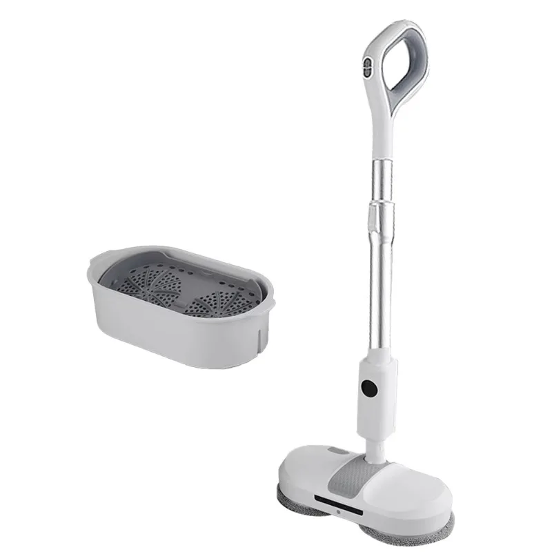 Rechargeable Floor Spin Scrubber Wireless Wet Mop Electric With Self Cleaning