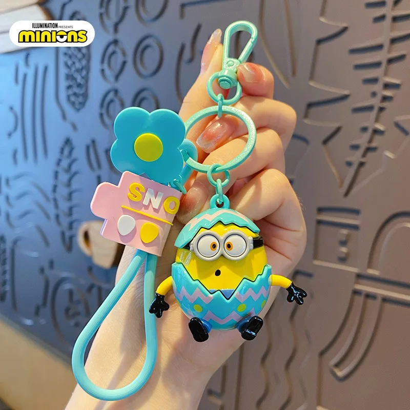 Super Cute Despicable Me Series Cartoon Model Keychain Minions Eggs Creative And Exquisite Kawaii Bag Decoration Pendant Gift