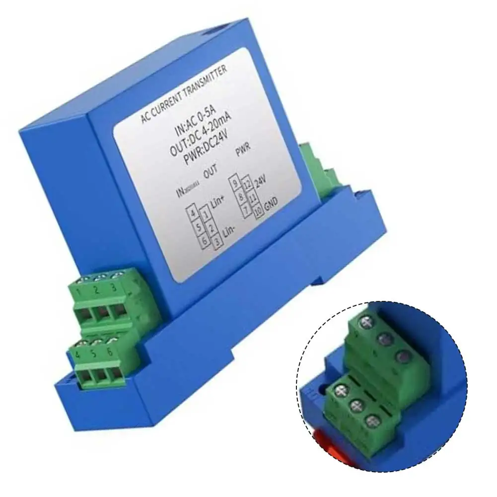 

1pc DC24V AC0-5A Voltage Sensor For Measuring Controlling Current Electrical Equipment Accessories Simple Installation
