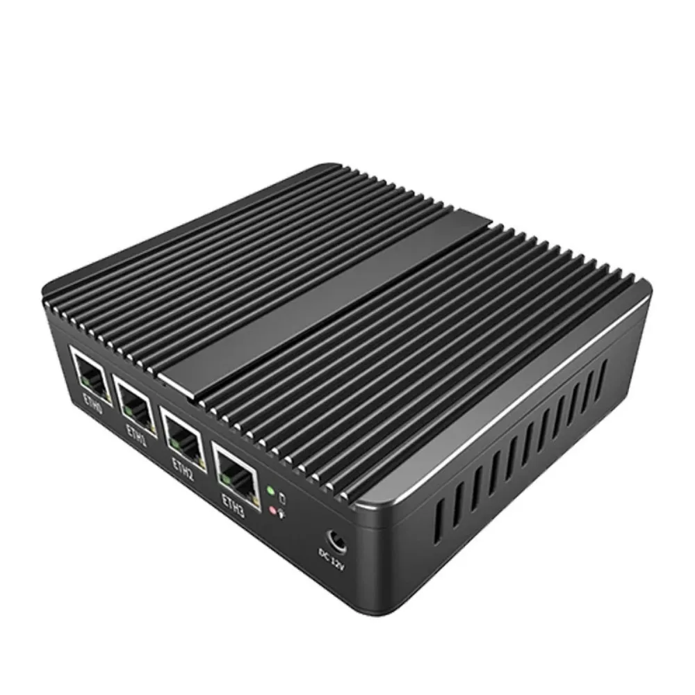 เราเตอร์นุ่มโดยไม่มีพัดลม Celeron J4125คอมพิวเตอร์ขนาดเล็ก Quad Core 4X Intel i226 2.5G LAN pfsense ไฟร์วอลล์เครื่องใช้ไฟฟ้า AES-NI ESXi