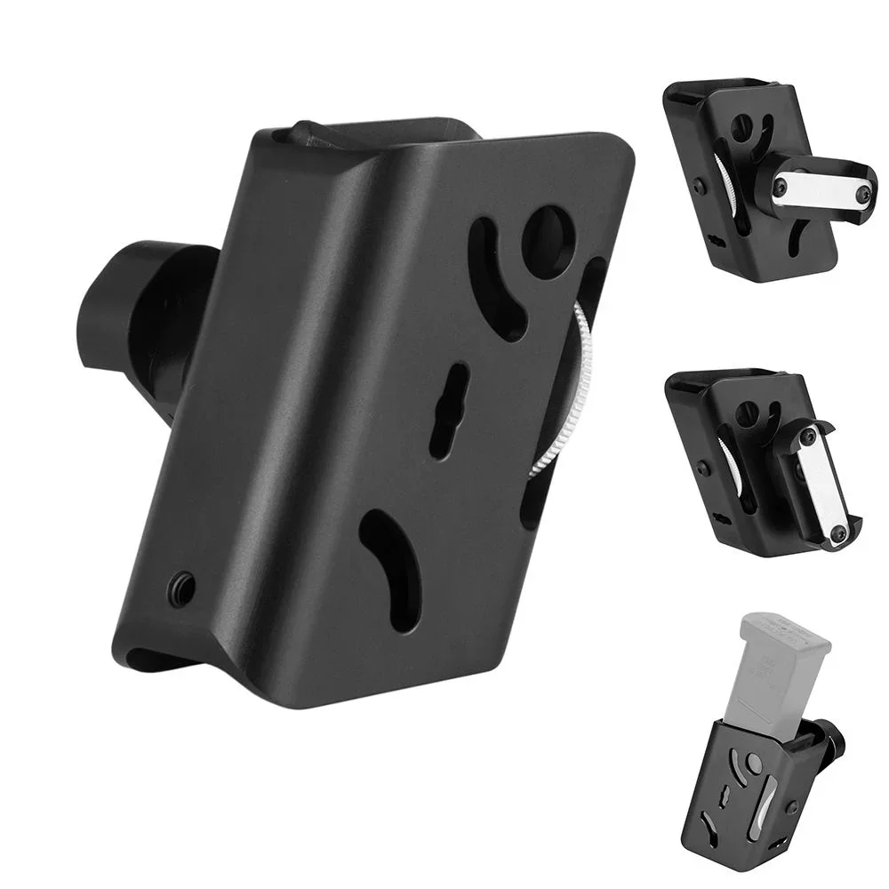 حقيبة مجلة تكتيكية سريعة السحب، ألومنيوم CNC، حافظة بمشبك حزام قابل للتعديل متعددة الزوايا لمسابقة الرماية IPSC USPSA #4