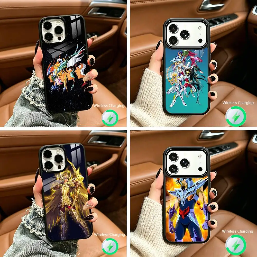 

S-Saint Seiya Knights KZ Z-Zodiac Wireless charging phone case compatible with iPhone 17/16/15/14/13/12/11
