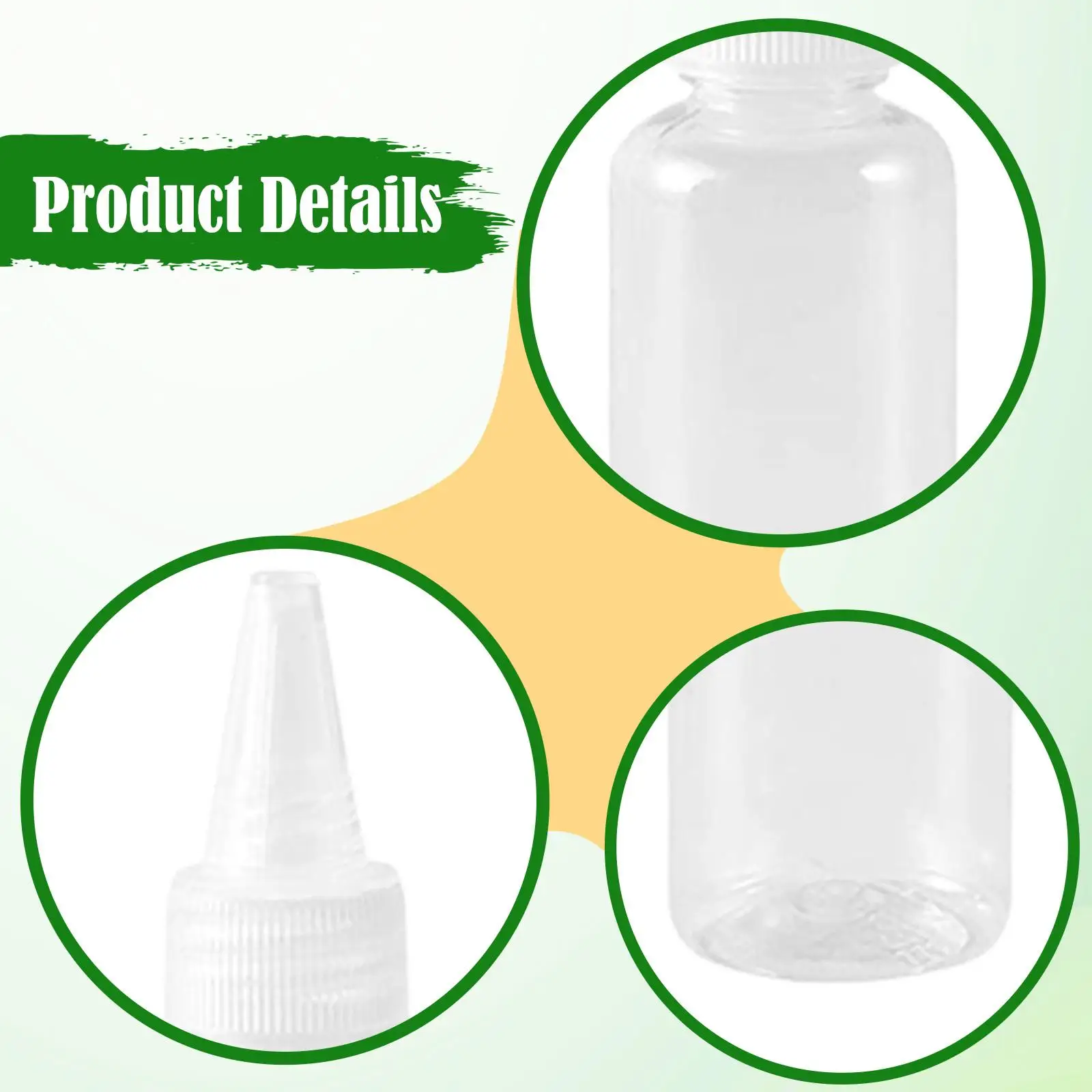 6Pcs Squeezing Bottles 50 ml Practical Multipurpose Dropper Bottles Paint Storage Bottles for Hobby Sauce Liquid Artwork Oil