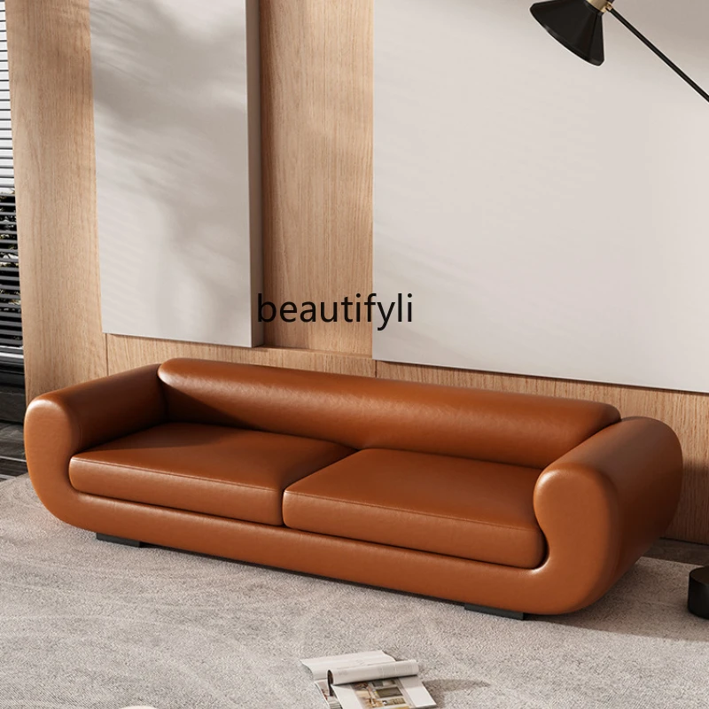 

Nordic simple sofa living room three-person waterproof sofa light luxury apartment clothing store sofa