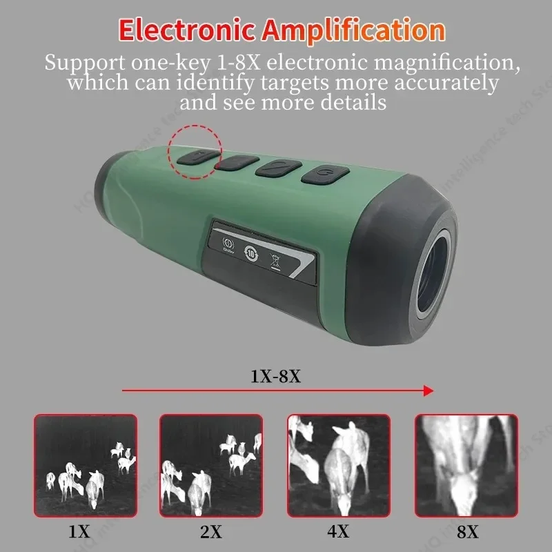 TS12-15/25mm Outdoor Handheld Hunting Thermal Imager Monocular 384*288 Night Vision Range Infrared Imaging Camera Telescope