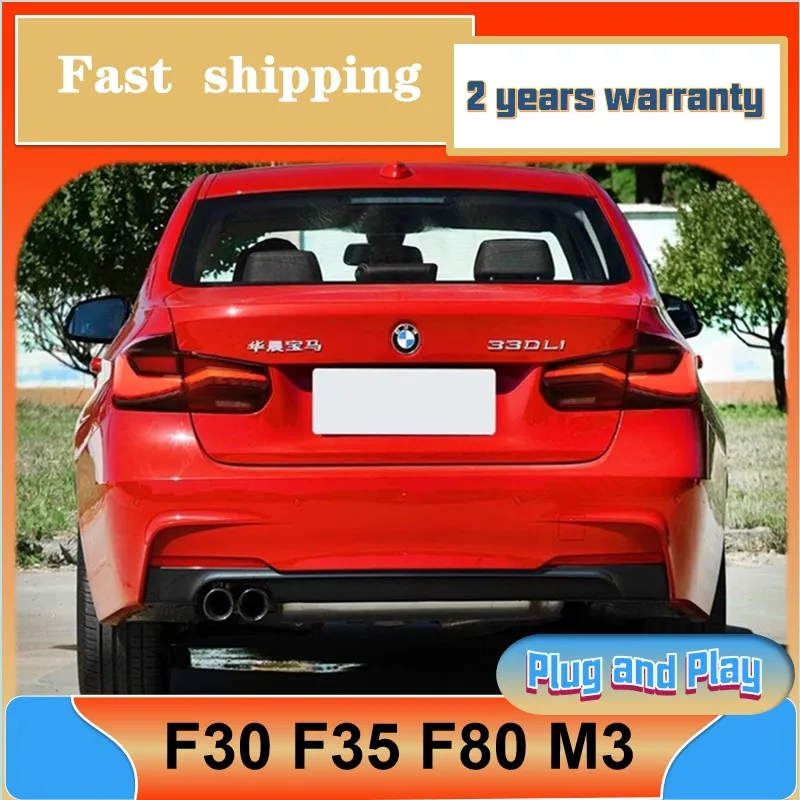 Car Styling for BMW F30 Tail Lamp 2012-2019 F35 Tail Lights F80 M3 DRL Turn Signal Low High Beam Projector Lens