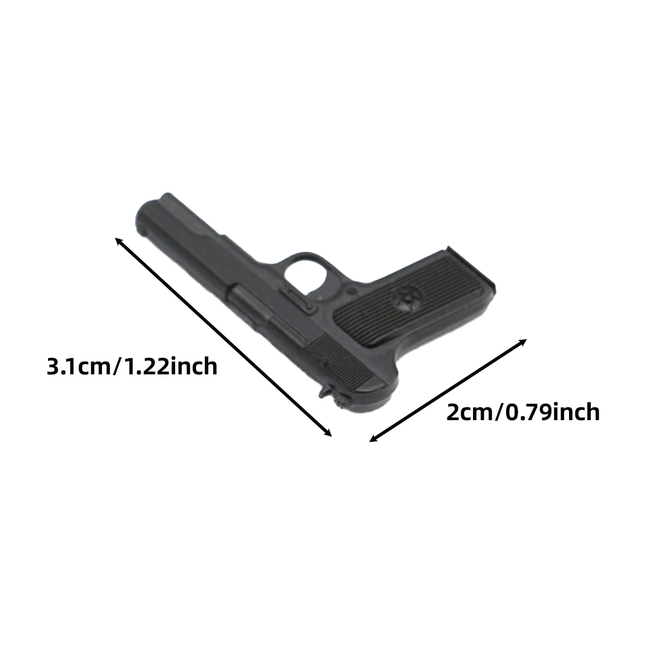 1pc Miniature Gun Models, Micro Prop Accessories, Black Toy Guns, for Mini Battle Game Props