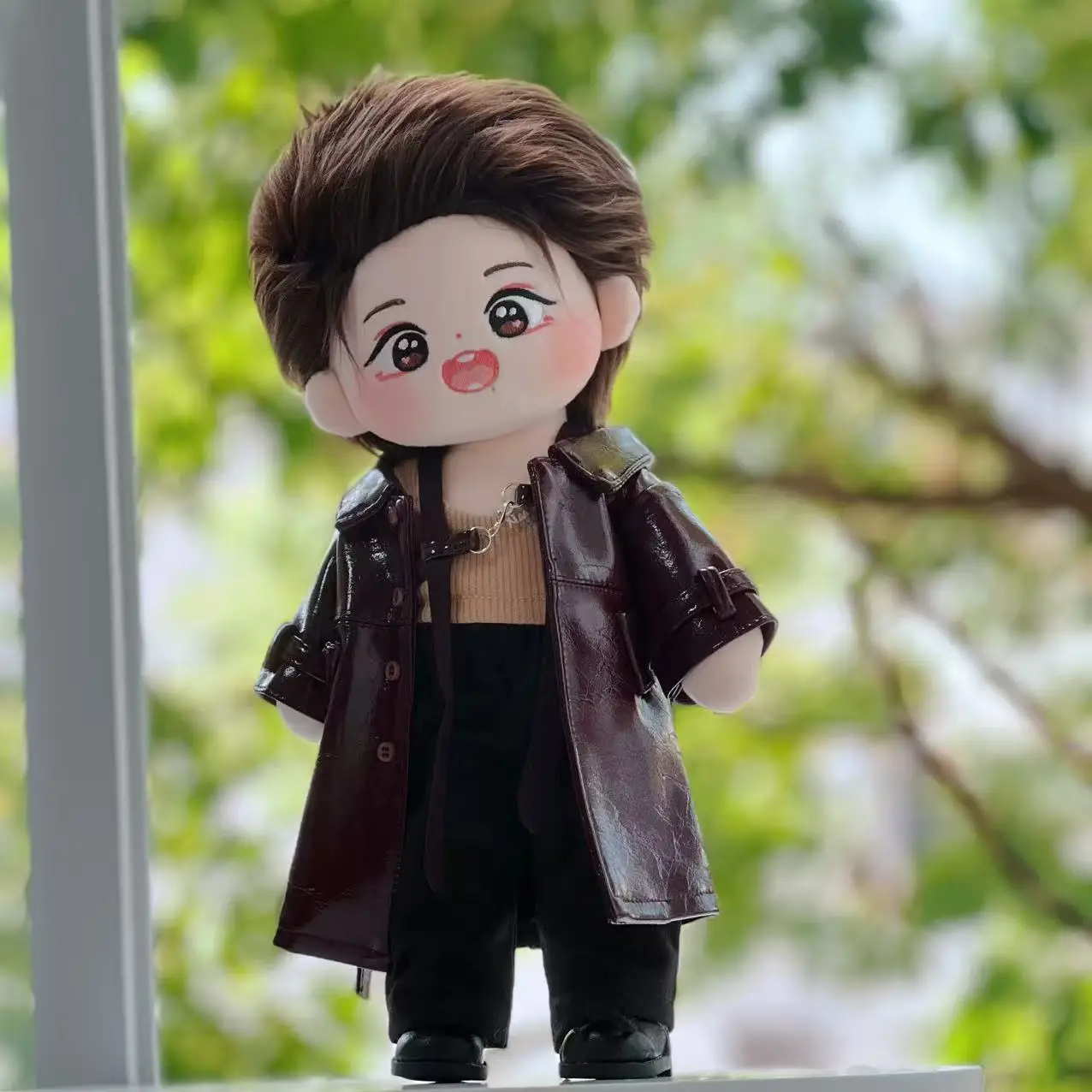 เสื้อผ้าตุ๊กตา 30 ซม. ไอดอลหวังอี้ป๋อ เสื้อแจ็คเก็ตหนังยาว เสื้อโค้ท ชุดแฟชั่น ชุดตุ๊กตา ของเล่นตุ๊กตาผ้าพลัฌ อุปกรณ์เสริมตุ๊กตา ของเล่นอนิเมะสำหรับเด็ก