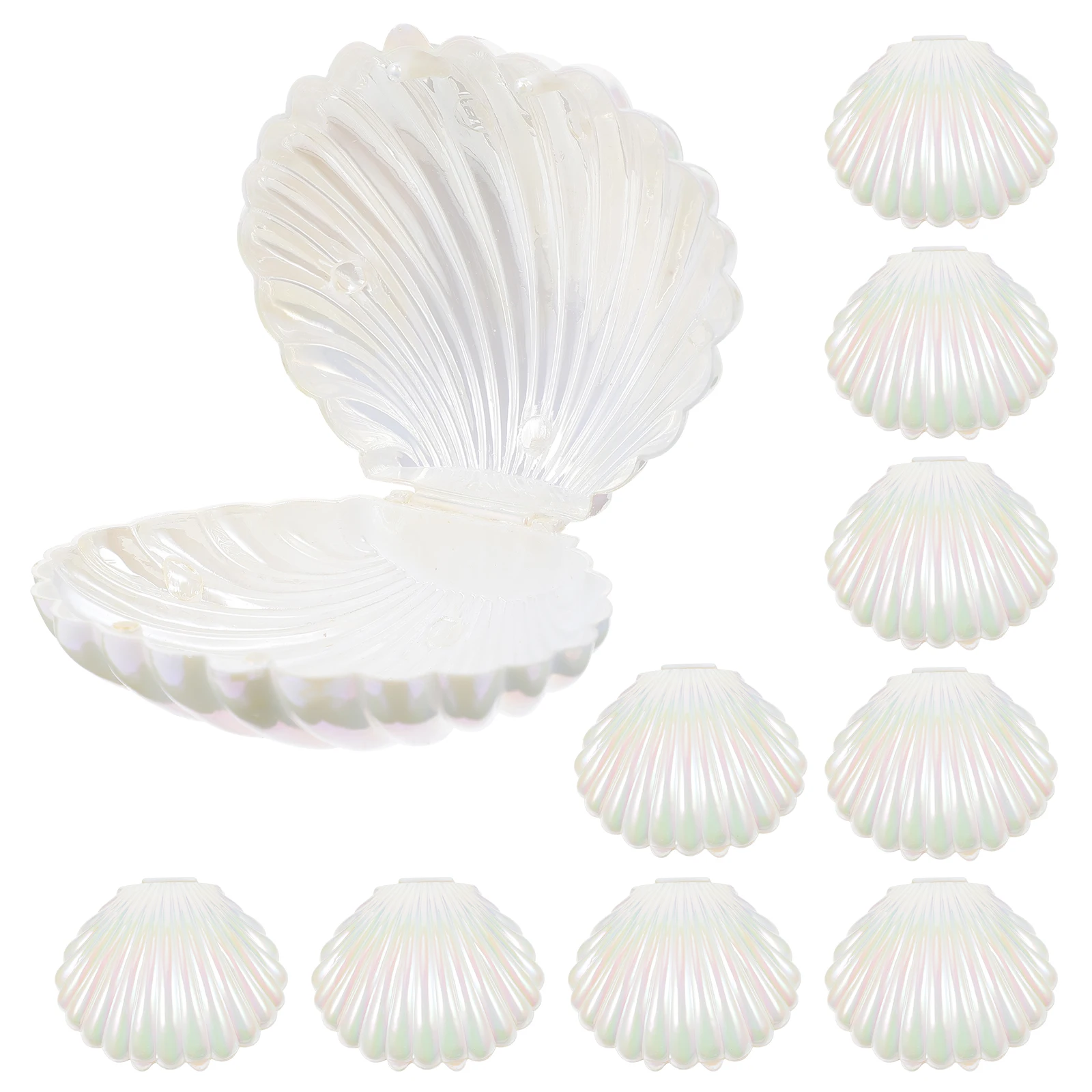 

10pcs Shell Candy Loot Gift Packaging Loot Bags Storage Case Chocolate Shell Shape Storage Container For Wedding Party Decor ﻿