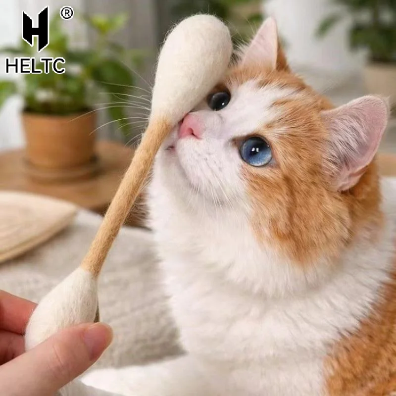 Creative Large Cotton Swab Shaped Catnip Toy Giant Kitten Grinding Biting Stick Durable Teeth Cleaning And Grinding Rope