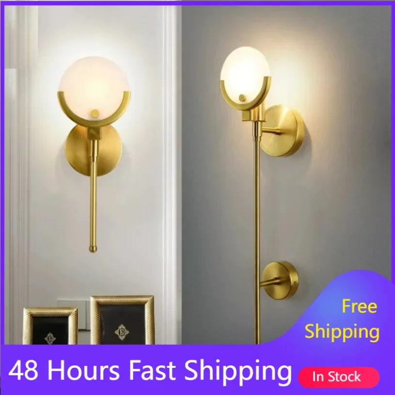 

Marble Led Wall Lamp Living Room Bedroom Restaurant Background Sconce Light Fixtures Stone Modern Lighting Luminaire Hallway